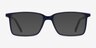Haptic Blue Acetate-metalEyeglass Frames from EyeBuyDirect, with Tinted Lenses