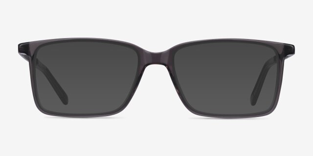 Haptic Gray Acetate-metalEyeglass Frames from EyeBuyDirect, with Tinted Lenses
