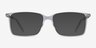 Haptic Clear Acetate-metalEyeglass Frames from EyeBuyDirect, with Tinted Lenses