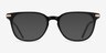 Therefore Noir Acetate-metalMontures de lunettes de vue d'EyeBuyDirect, Avec des Verres Teintés