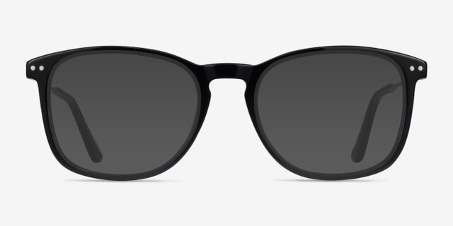 Ratio Black Acetate-metalEyeglass Frames from EyeBuyDirect, with Tinted Lenses