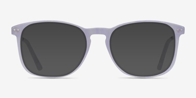 Ratio Purple Striped Acetate-metalMontures de lunettes de vue d'EyeBuyDirect, Avec des Verres Teintés