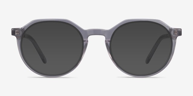 The Cycle Gray Acetate-metalEyeglass Frames from EyeBuyDirect, with Tinted Lenses