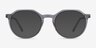 The Cycle Gray Acetate-metalEyeglass Frames from EyeBuyDirect, with Tinted Lenses