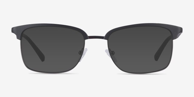 Osten Black Plastic-metalEyeglass Frames from EyeBuyDirect, with Tinted Lenses