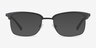 Osten Black Plastic-metalEyeglass Frames from EyeBuyDirect, with Tinted Lenses