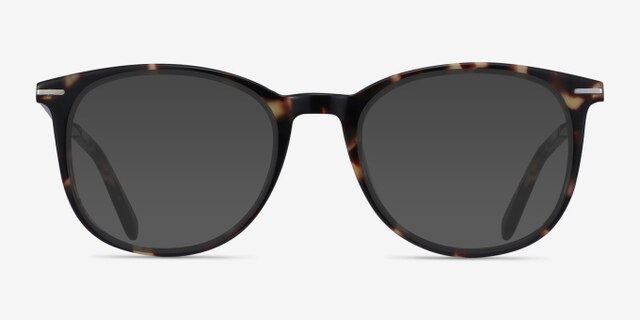 Ninah Tortoise Acetate-metalEyeglass Frames from EyeBuyDirect, with Tinted Lenses