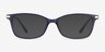 Vanda Blue Acetate-metalEyeglass Frames from EyeBuyDirect, with Tinted Lenses