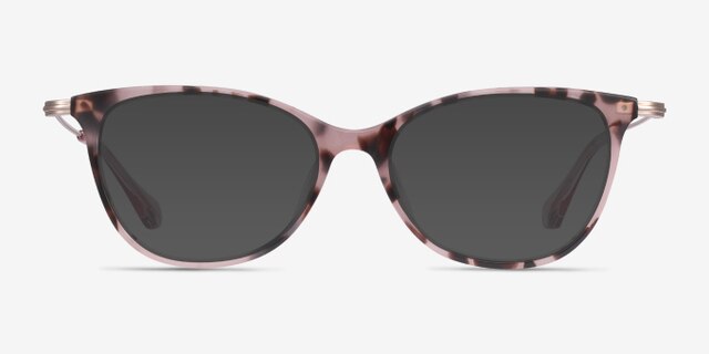 Idylle Pink Tortoise Acetate-metalMontures de lunettes de vue d'EyeBuyDirect, Avec des Verres Teintés