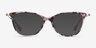 Idylle Pink Tortoise Acetate-metalMontures de lunettes de vue d'EyeBuyDirect, Avec des Verres Teintés