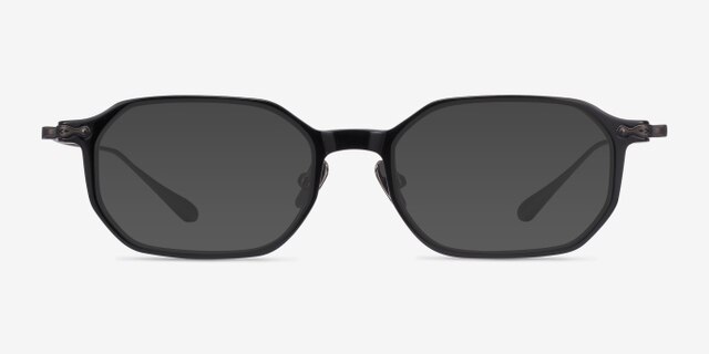 Lampito Noir AcétateMontures de lunettes de vue d'EyeBuyDirect, Avec des Verres Teintés
