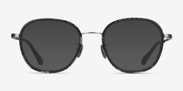 Beyond Gray Floral AcetateEyeglass Frames from EyeBuyDirect, with Tinted Lenses