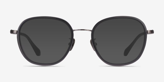 Beyond Gray AcetateEyeglass Frames from EyeBuyDirect, with Tinted Lenses