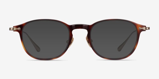 Malva Brown Tortoise AcetateEyeglass Frames from EyeBuyDirect, with Tinted Lenses