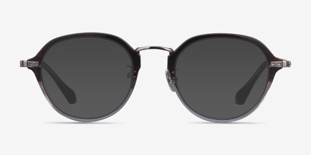 Impact Striped AcetateEyeglass Frames from EyeBuyDirect, with Tinted Lenses