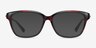 Ouro Red AcetateEyeglass Frames from EyeBuyDirect, with Tinted Lenses
