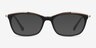 Sina Black Golden AcetateEyeglass Frames from EyeBuyDirect, with Tinted Lenses