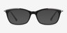 Sina Black Silver AcetateEyeglass Frames from EyeBuyDirect, with Tinted Lenses