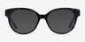Vee Blue Floral AcetateEyeglass Frames from EyeBuyDirect, with Tinted Lenses
