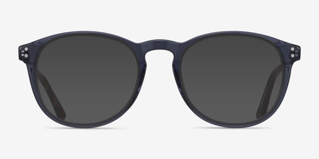 Akio Gray Acetate-metalEyeglass Frames from EyeBuyDirect, with Tinted Lenses