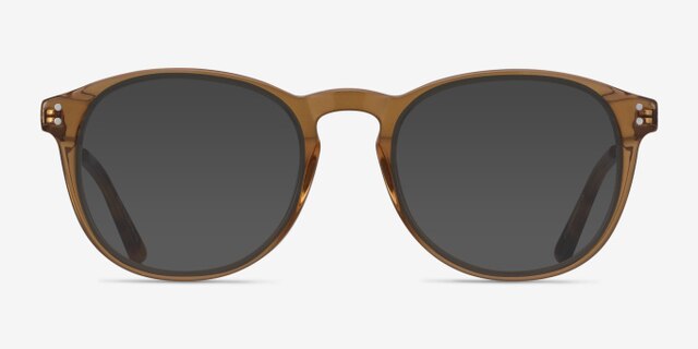 Akio Yellow Acetate-metalEyeglass Frames from EyeBuyDirect, with Tinted Lenses