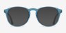 Akio Blue Acetate-metalEyeglass Frames from EyeBuyDirect, with Tinted Lenses