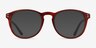 Akio Orange Acetate-metalEyeglass Frames from EyeBuyDirect, with Tinted Lenses