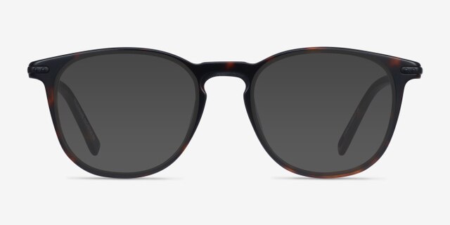 Villeneuve Dark Tortoise Acetate-metalEyeglass Frames from EyeBuyDirect, with Tinted Lenses