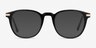 Giverny Noir Acetate-metalMontures de lunettes de vue d'EyeBuyDirect, Avec des Verres Teintés