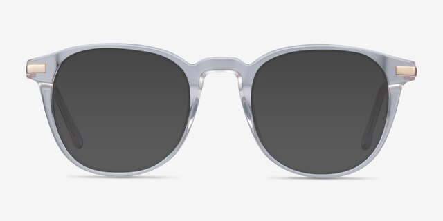 Giverny Clear Acetate-metalEyeglass Frames from EyeBuyDirect, with Tinted Lenses