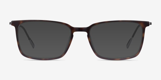 Cameron Tortoise Acetate-metalEyeglass Frames from EyeBuyDirect, with Tinted Lenses