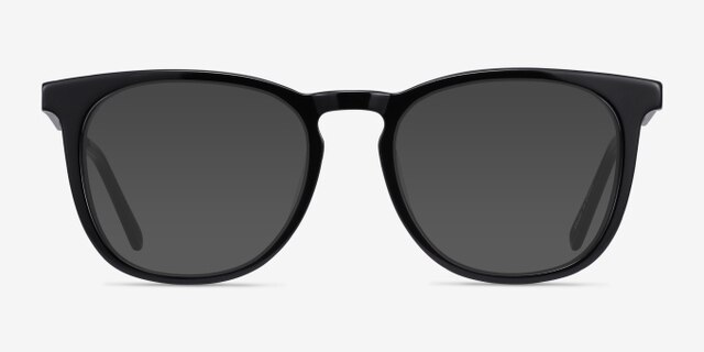 Vibes Black Acetate-metalEyeglass Frames from EyeBuyDirect, with Tinted Lenses