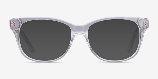 Story Transparent Acetate-metalMontures de lunettes de vue d'EyeBuyDirect, Avec des Verres Teintés