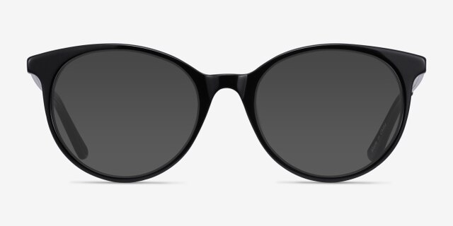 Solver Black Acetate-metalEyeglass Frames from EyeBuyDirect, with Tinted Lenses