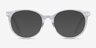 Solver Clear Acetate-metalEyeglass Frames from EyeBuyDirect, with Tinted Lenses