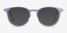 Snap Clear Blue Acetate-metalEyeglass Frames from EyeBuyDirect, with Tinted Lenses