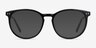 Clever Black Acetate-metalEyeglass Frames from EyeBuyDirect, with Tinted Lenses