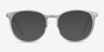 Clever Clear Acetate-metalEyeglass Frames from EyeBuyDirect, with Tinted Lenses