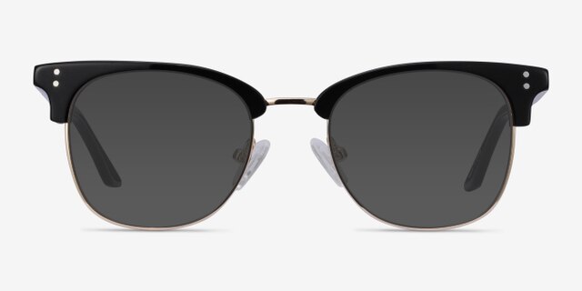 Freestyle Black Acetate-metalEyeglass Frames from EyeBuyDirect, with Tinted Lenses