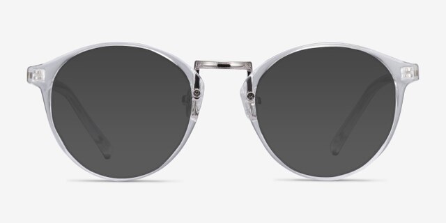 Small Chillax Clear Plastic-metalEyeglass Frames from EyeBuyDirect, with Tinted Lenses