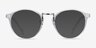 Small Chillax Clear Plastic-metalEyeglass Frames from EyeBuyDirect, with Tinted Lenses