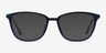 Traverse Navy Acetate-metalEyeglass Frames from EyeBuyDirect, with Tinted Lenses