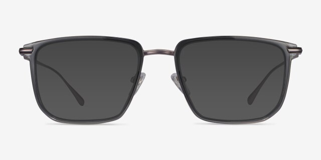 Glimpse Gray AcetateEyeglass Frames from EyeBuyDirect, with Tinted Lenses