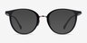 Aloft Black AcetateEyeglass Frames from EyeBuyDirect, with Tinted Lenses