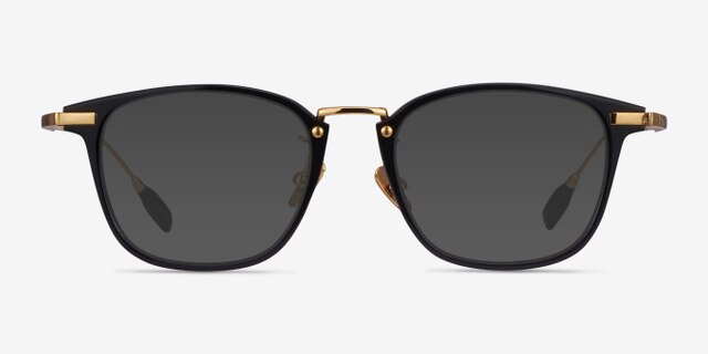 Terra Black Acetate-metalEyeglass Frames from EyeBuyDirect, with Tinted Lenses