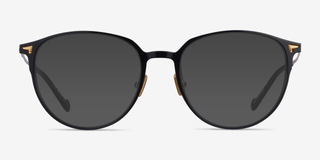 Peak Black AcetateEyeglass Frames from EyeBuyDirect, with Tinted Lenses