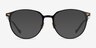Peak Black AcetateEyeglass Frames from EyeBuyDirect, with Tinted Lenses