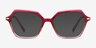 Carmel Raspberry Striped Acetate-metalEyeglass Frames from EyeBuyDirect, with Tinted Lenses