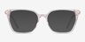 Dearly Clear Beige Acetate-metalEyeglass Frames from EyeBuyDirect, with Tinted Lenses