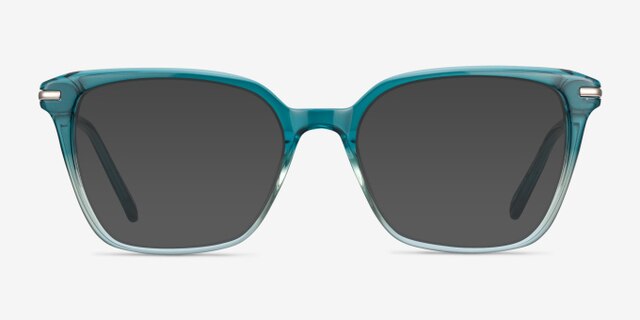 Dearly Green Acetate-metalEyeglass Frames from EyeBuyDirect, with Tinted Lenses